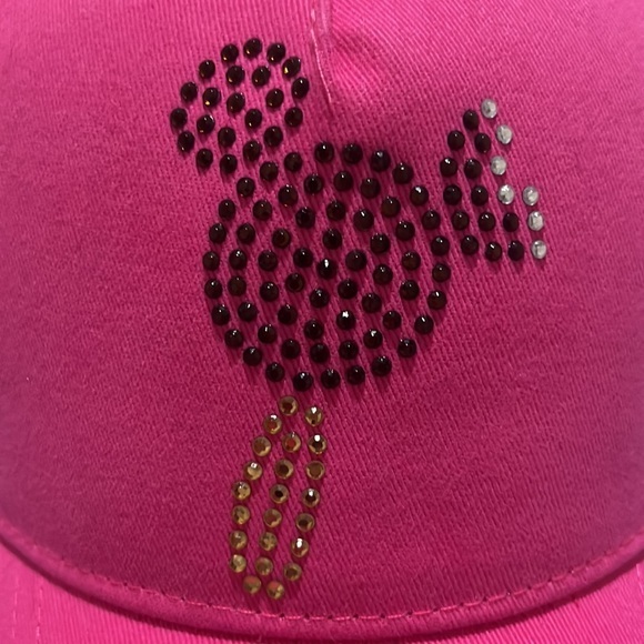 Disney Blinged Mickey Bar Pink Hat with Adjustable Strap - Picture 2 of 5